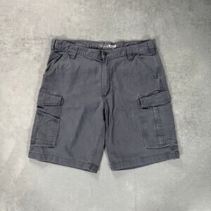 Carhartt Relaxed Fit Cargo Shorts Workwear Gray Utility - Size: 38